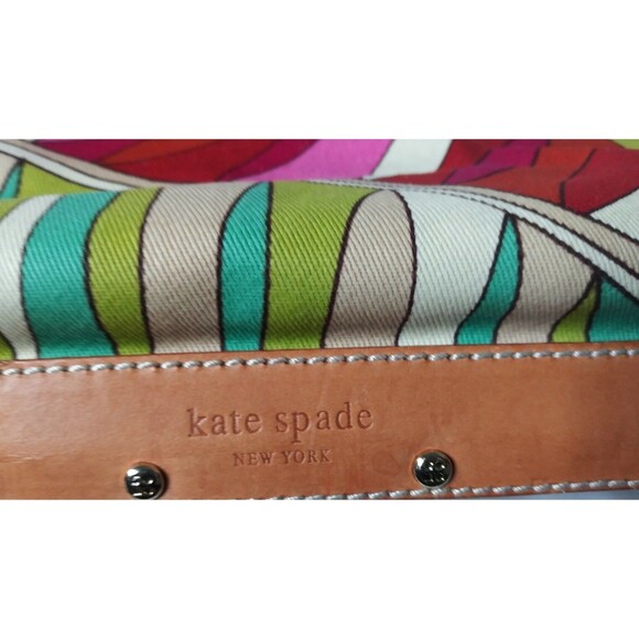 Kate Spade Cabana Palma Multi Tote Multicolor Canvas Tote Retail $225 - Picture 7 of 9
